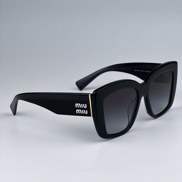 NEW Miu Miu MU04WS 06U5D1 Grey Opal Grey Gradient Women Sunglasses MU 04WS - Picture 5 of 11